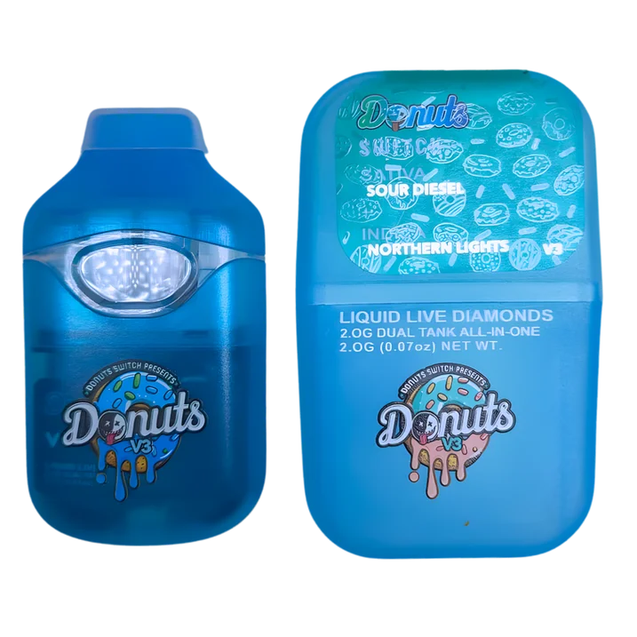 Donuts Liquid Live Diamonds 2g Vape Dual Tank