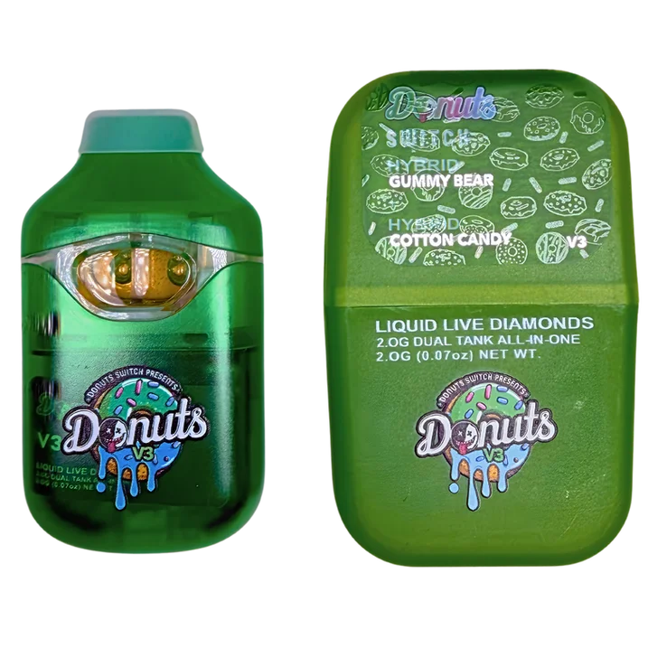 Donuts Liquid Live Diamonds 2g Vape Dual Tank