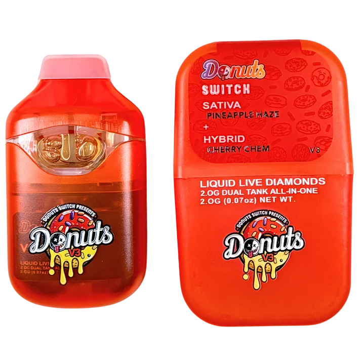 Donuts Liquid Live Diamonds 2g Vape Dual Tank