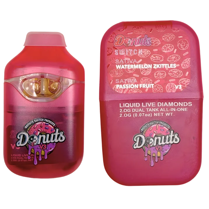 Donuts Liquid Live Diamonds 2g Vape Dual Tank