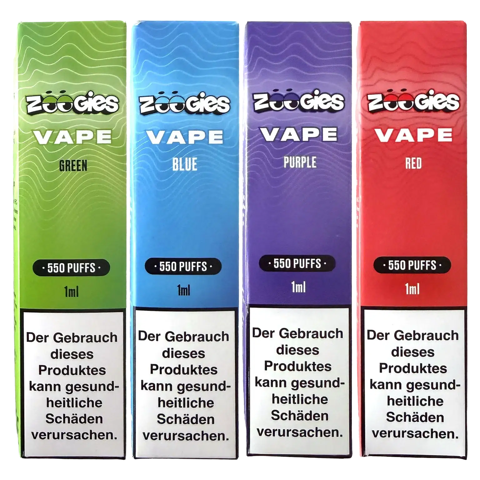 ZOOGIES Vape Set 4 Farben